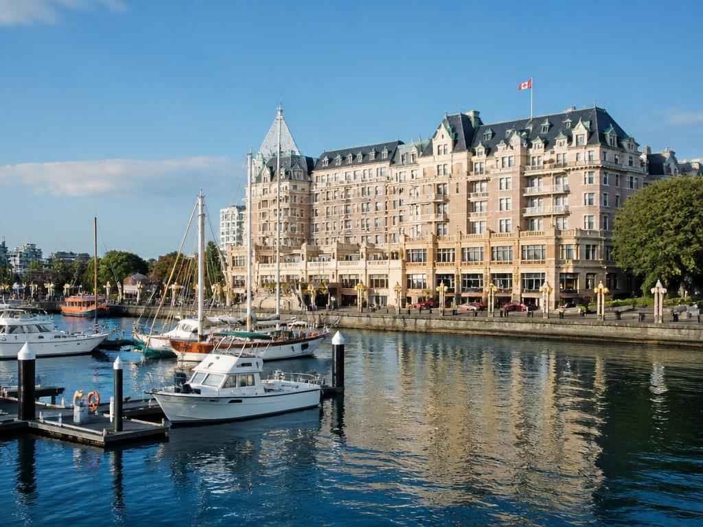 Waterfront hotel overlooking Victoria Harbour